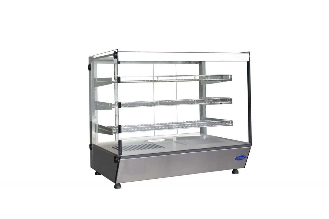 Durable Countertop Heated Display Case for Commercial Kitchens